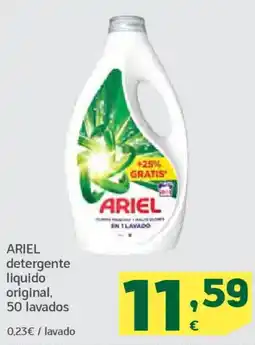 HiperDino ARIEL detergente liquido original, oferta