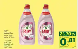 HiperDino FAIRY lavavajillas mano rosa satín oferta