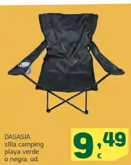 HiperDino DASASIA silla camping playa verde o negra, oferta