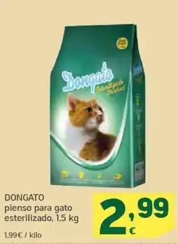 HiperDino DONGATO pienso para gato esterilizado oferta