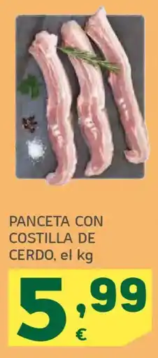 HiperDino Panceta con costilla de cerdo oferta