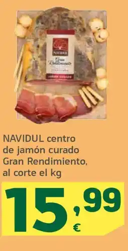 HiperDino NAVIDUL centro de jamón curado Gran Rendimiento oferta