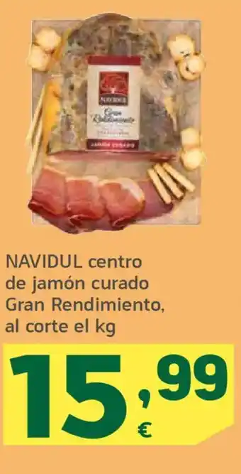 HiperDino NAVIDUL centro de jamón curado Gran Rendimiento oferta
