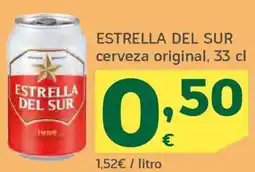 HiperDino ESTRELLA DEL SUR cerveza original oferta