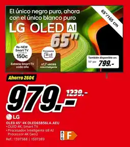 MediaMarkt Oled 65" 4k oled65b56la.aeu oferta