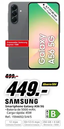 MediaMarkt SAMSUNG Smartphone Galaxy A56 5G oferta