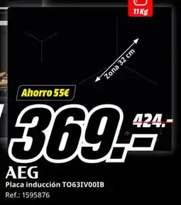 MediaMarkt AEG Placa inducción TO63IV00IB oferta