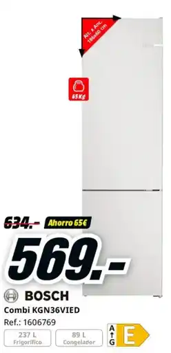 MediaMarkt BOSCH Combi KGN36VIED oferta