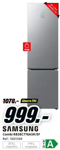 MediaMarkt SAMSUNG Combi RB38C776ASR/EF oferta