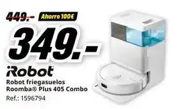 MediaMarkt ROBOT Robot friegasuelos Roomba Plus 405 Combo oferta