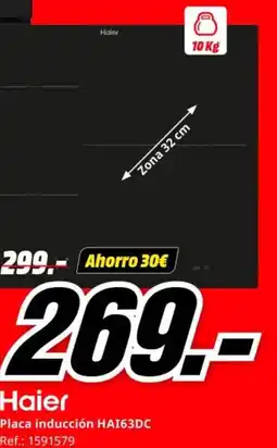 MediaMarkt HAIER Placa inducción HAI63DC oferta