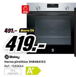 MediaMarkt BALAY Horno pirolítico 3HB4841X3 oferta