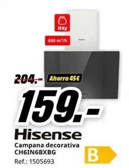 MediaMarkt HISENSE Campana decorativa CH6IN6BXBG oferta