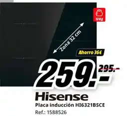 MediaMarkt HISENSE Placa inducción HI6321BSCE oferta