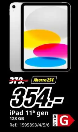 MediaMarkt iPad 11a gen 128 GB oferta