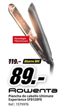 MediaMarkt ROWENTA Plancha de cabello Ultimate Experience SF8120F0 oferta