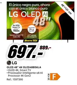 MediaMarkt LG OLED 48" 4K OLED48B56LA oferta