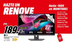 MediaMarkt LG Monitor gaming 27" Ultragear 27G610A-B oferta
