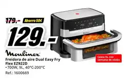 MediaMarkt MOULINEX Freidora de aire Dual Easy Fry Flex EZ922D oferta