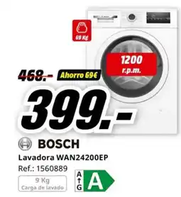 MediaMarkt BOSCH Lavadora WAN24200EP oferta