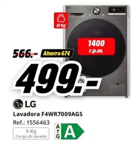 MediaMarkt LG Lavadora F4WR7009AGS oferta