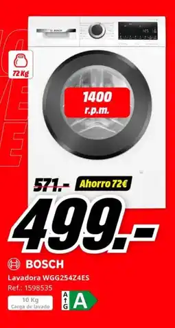 MediaMarkt BOSCH Lavadora WGG254Z4ES oferta