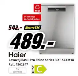 MediaMarkt HAIER Lavavajillas I-Pro Shine Series 3 XF 5C4M1X oferta