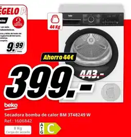 MediaMarkt BEKO Secadora bomba de calor BM 3T48249 W oferta