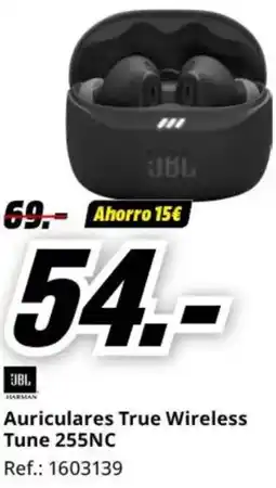MediaMarkt JBL Auriculares True Wireless Tune 255NC oferta
