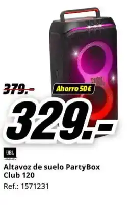 MediaMarkt JBL Altavoz de suelo PartyBox Club 120 oferta