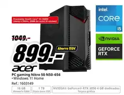 MediaMarkt ACER PC gaming Nitro 50 N50-656 oferta