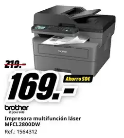 MediaMarkt Impresora multifunción láser MFCL2800DW oferta