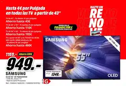 MediaMarkt SAMSUNG OLED 55" 4K TQ55S90FAE oferta