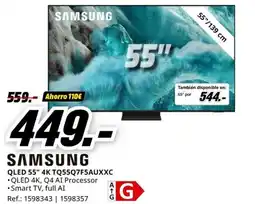 MediaMarkt SAMSUNG QLED 55" 4K TQ55Q7F5AUXXC oferta