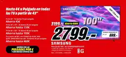 MediaMarkt SAMSUNG Neo QLED 100" 4K TQ100QN80FAUXXC oferta