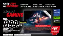 MediaMarkt ACER Portátil gaming Nitro V 5ANV15-52-961Z oferta