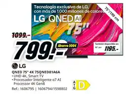 MediaMarkt LG QNED 75" 4K 75QNED81A6A oferta
