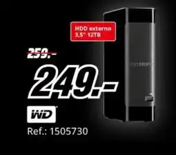 MediaMarkt WD HDD externo 3,5" 12TB oferta