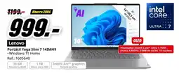 MediaMarkt LENOVO Portátil Yoga Slim 7 14IMH9 oferta