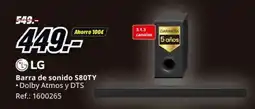 MediaMarkt LG Barra de sonido S80TY oferta