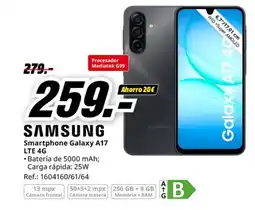 MediaMarkt SAMSUNG Smartphone Galaxy A17 LTE 4G oferta