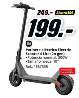 MediaMarkt XIAOMI Patinete eléctrico Electric Scooter 4 Lite (2n gen) oferta