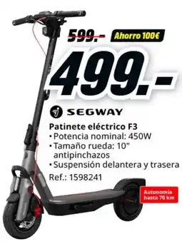 MediaMarkt SEGWAY Patinete eléctrico F3 oferta