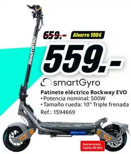 MediaMarkt SMARTGYRO Patinete eléctrico Rockway EVO oferta