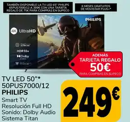Supeco PHILIPS Tv led 50"* 50pus7000/12 oferta
