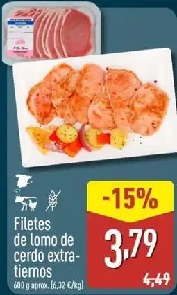 ALDI Filetes de lomo de cerdo extra- tiernos oferta