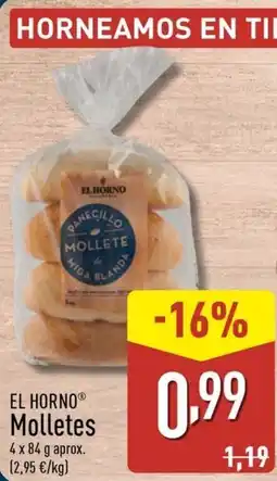 ALDI EL HORNO Molletes oferta