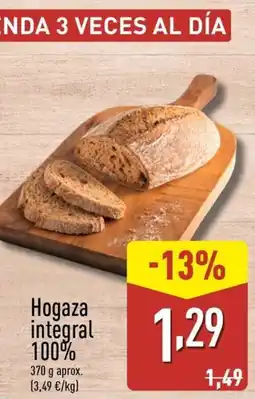 ALDI Hogaza integral 100% oferta