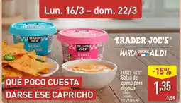 ALDI TRADER JOE'S Salsa de queso para dippear oferta