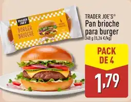 ALDI TRADER JOE'S Pan brioche para burger oferta